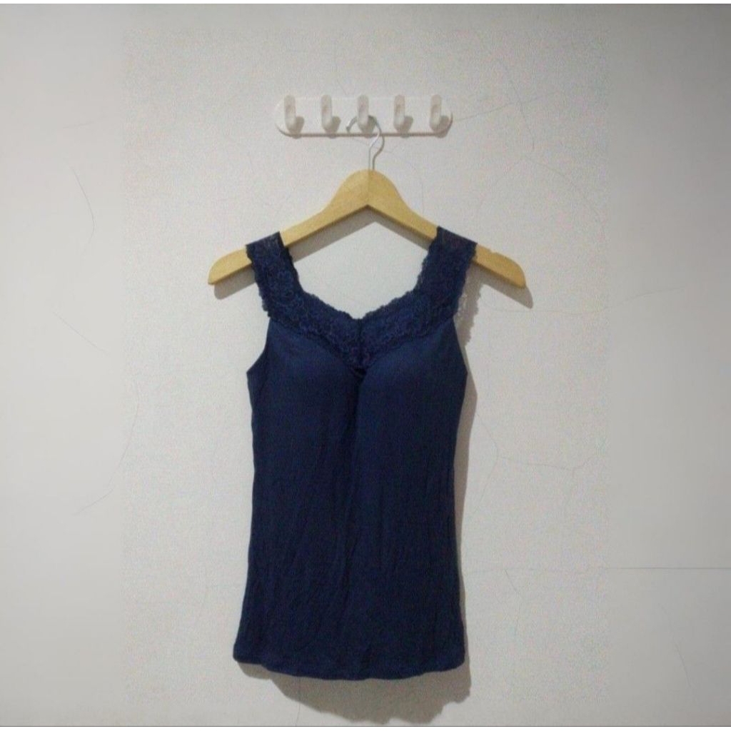 Uniqlo Tank top Bra Heattech Blue size M