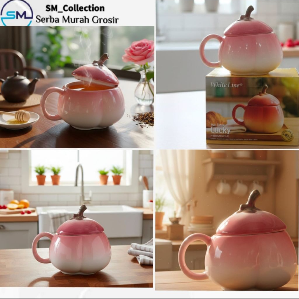 mug gelas cangkir kopi/gelas kaca/gelas kopi/gelas minum/mug kramik/mug lucky tutup
