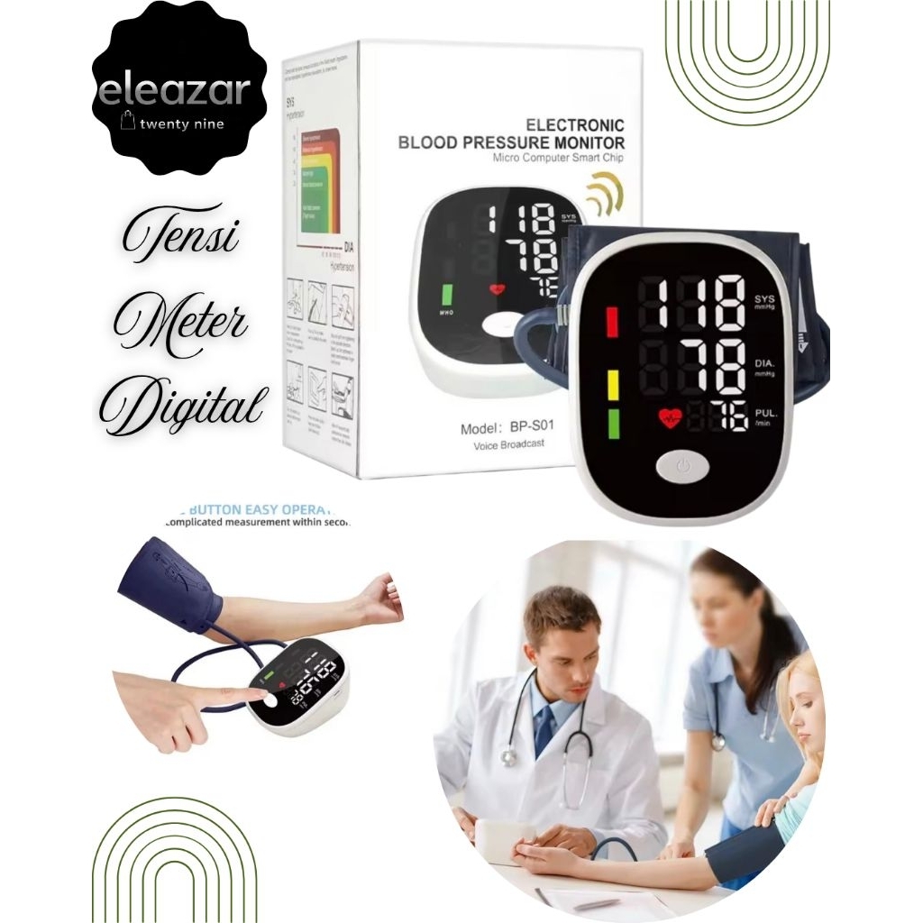 ELECTRONIC BLOOD PRESSURE MONITOR/TENSIMETER TEKANAN DARAH