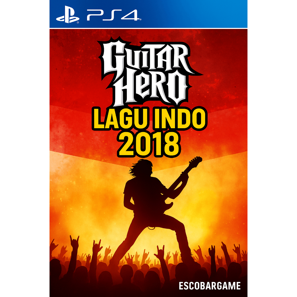 (KASET GAME PS4 HEN) Guitar Hero Lagu Indo 2018