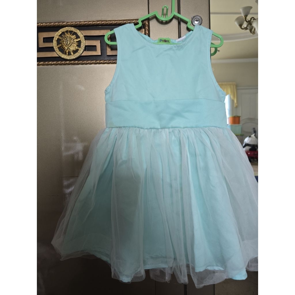 dress anak warna tosca
