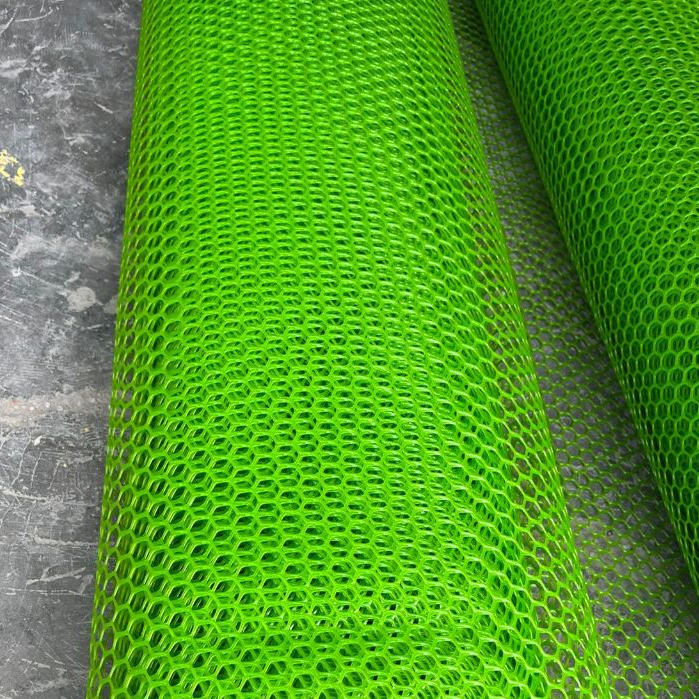 mesh kawat plastik 1.5×50 meter ram jaring slat meter alas lantai pagar ruangan ternak kandang ayam 