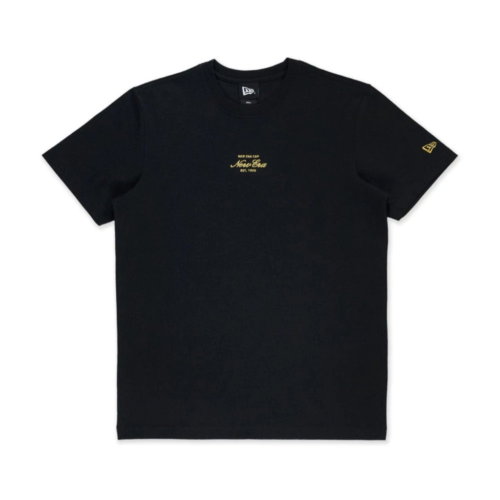 T-Shirt New Era Cap NEC Logo Gold Original