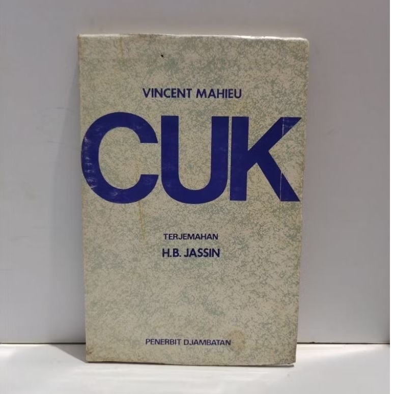 NOVEL VINCENT MAHIEU CUK TERJEMAHAN H.B. JASSIN Penerbit Djambatan