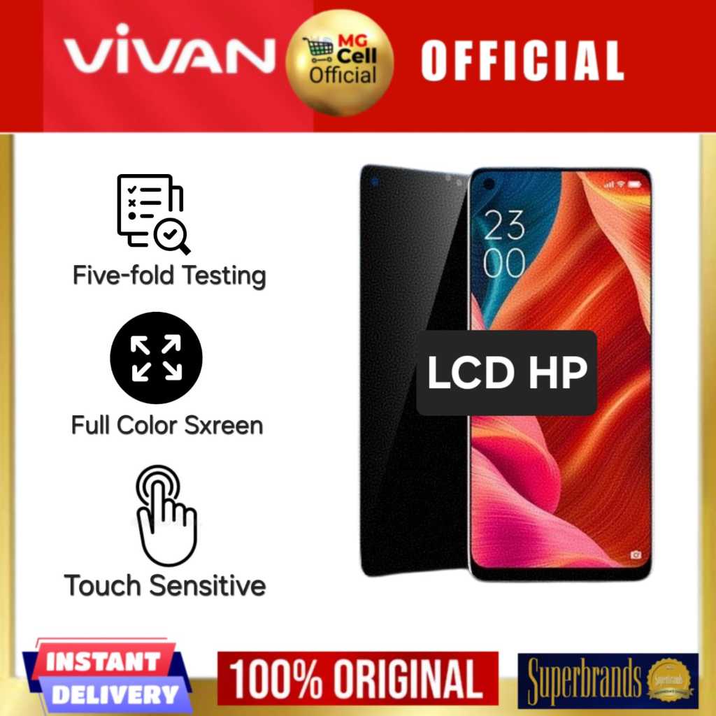 LCD HP Kualitas Original VIVAN  OPPO  A16 A16S A54S  F9  F9Pro A7X A3s A5  A12E AX5 F11pro  A32 A53 