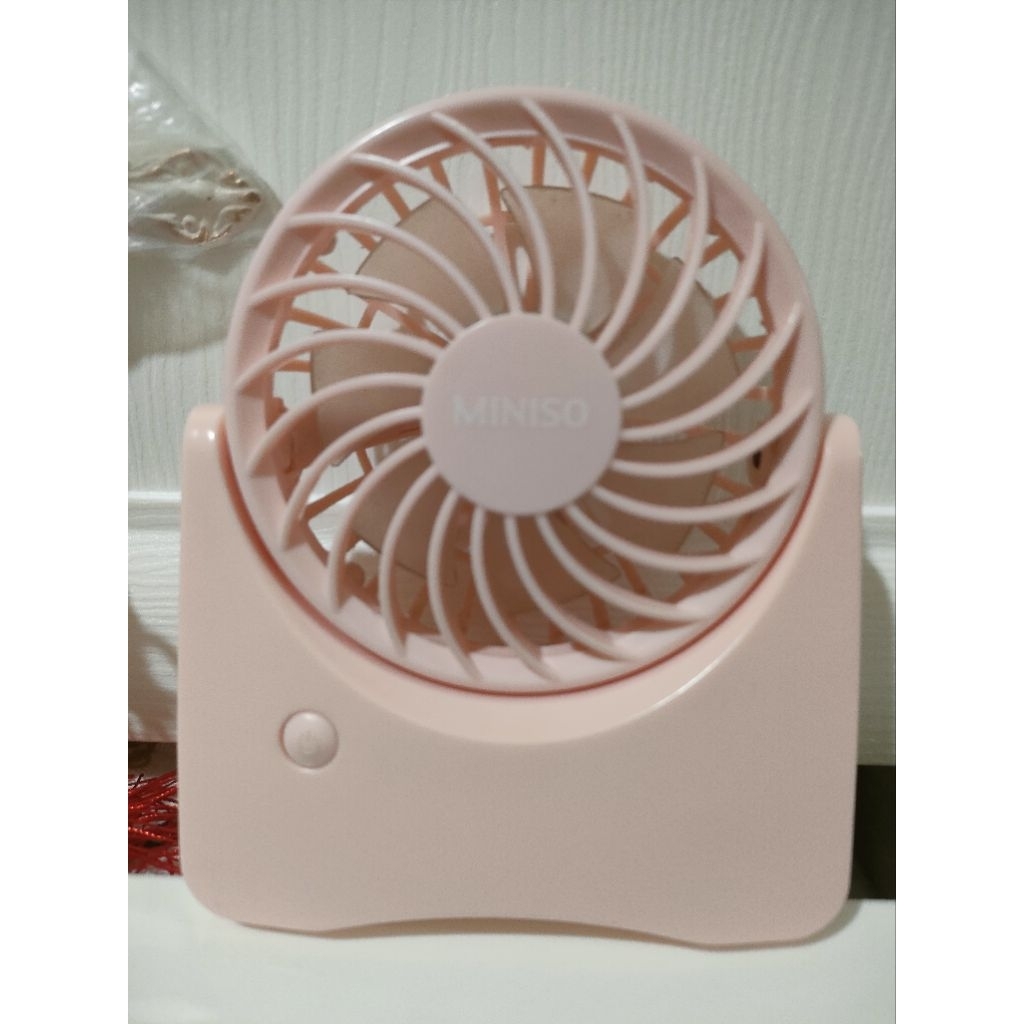 kipas angin Mini merk MINISO,kipas angin estetik,angin kencang,gaya kekinian