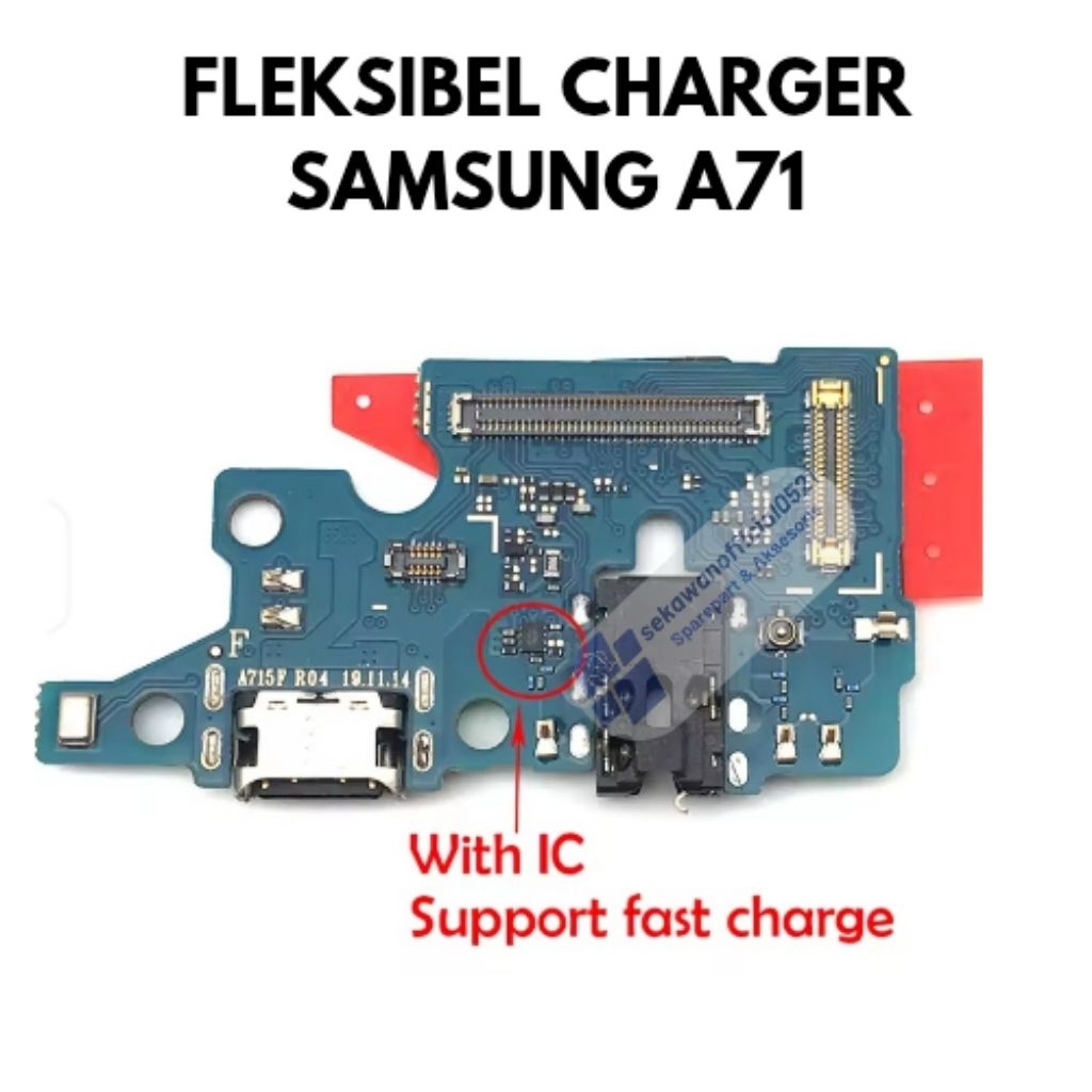 Fleksibel Charger Samsung A71 Ori Full IC Premium