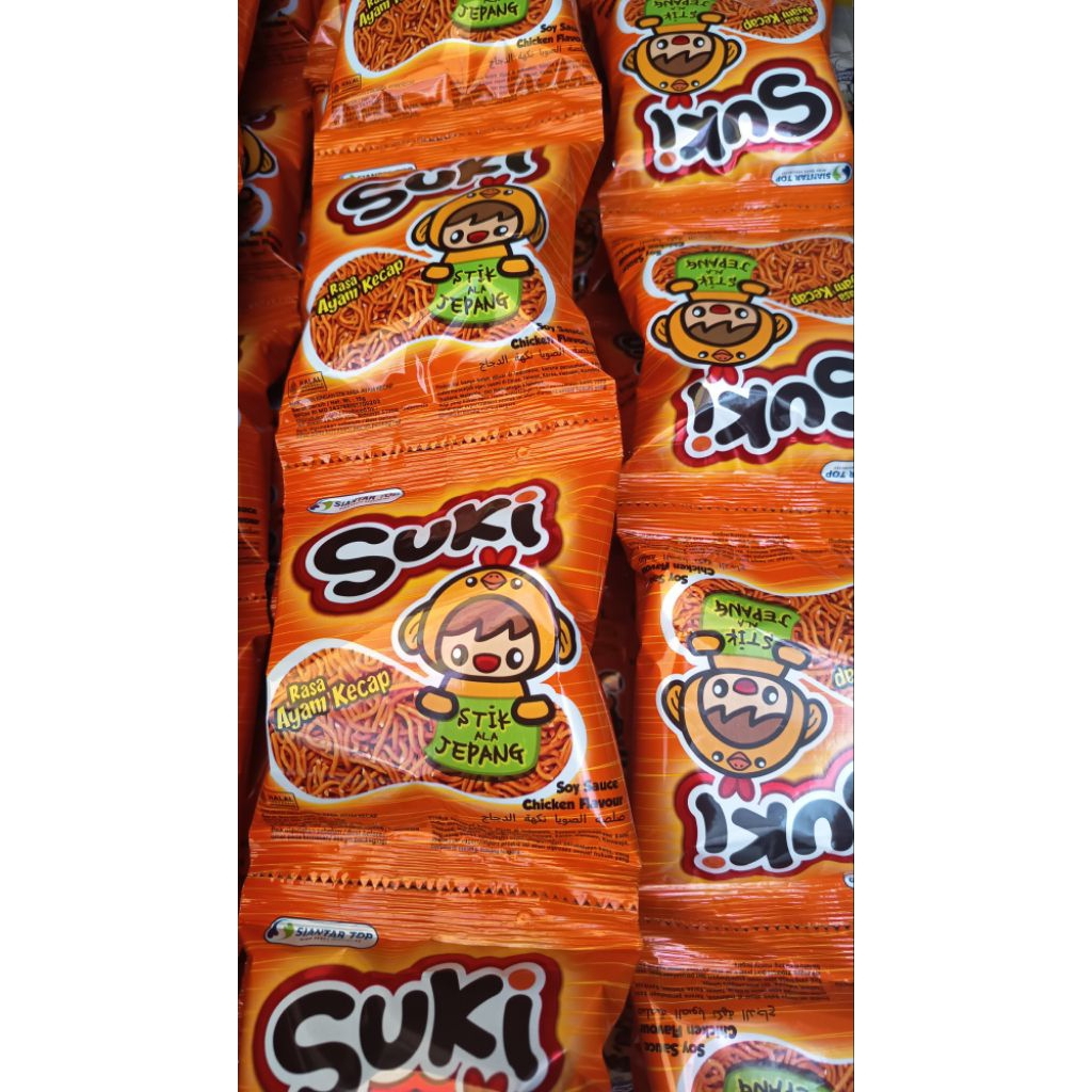 (Snack/Jajan/Cemilan) Mie Suki 15 gr 1 renteng 10 pcs