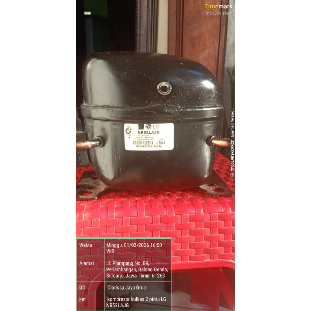 kompresor kulkas 2 pintu LG NR52LAJG