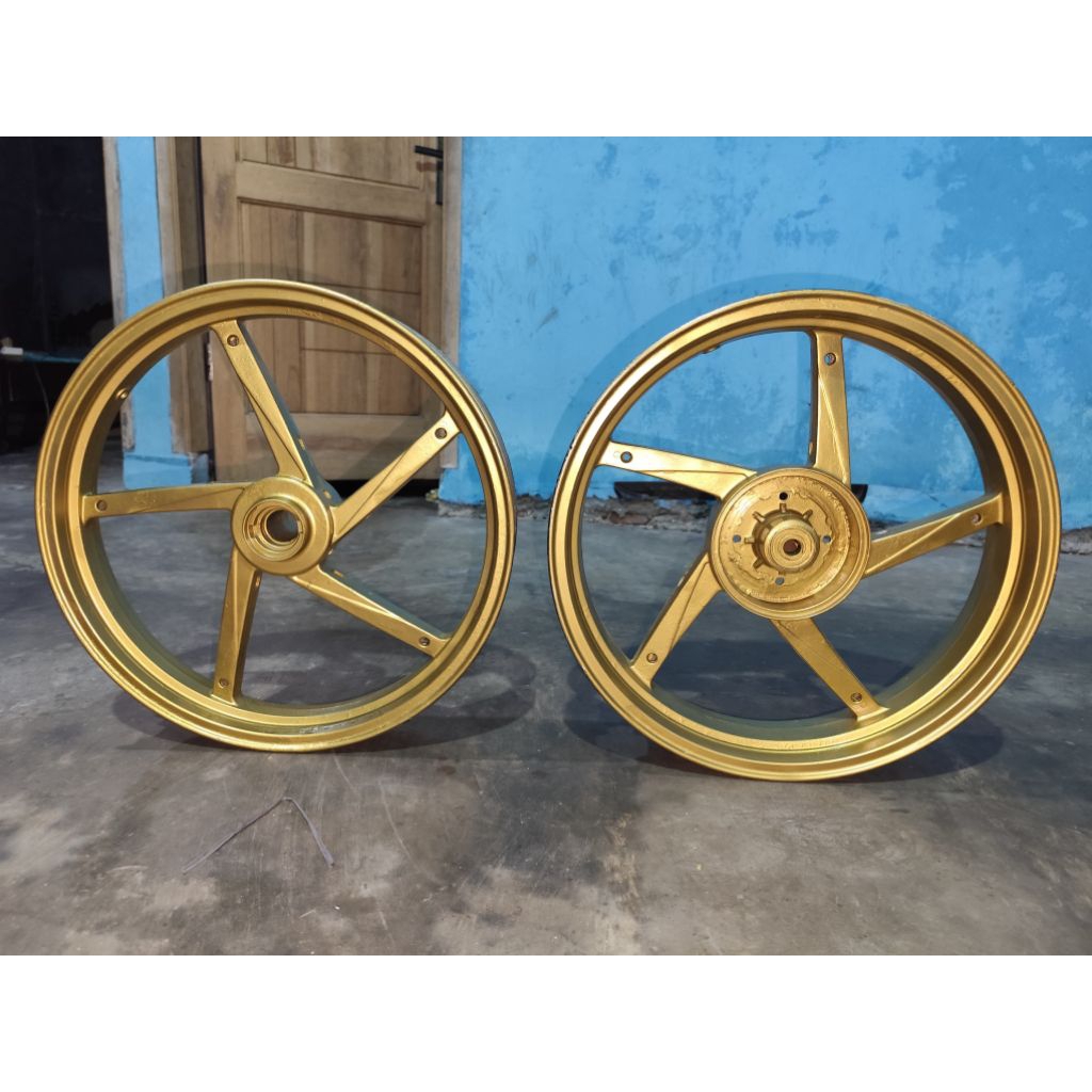 velg pelek racing 1 set depan belakang Thunder original cabutan