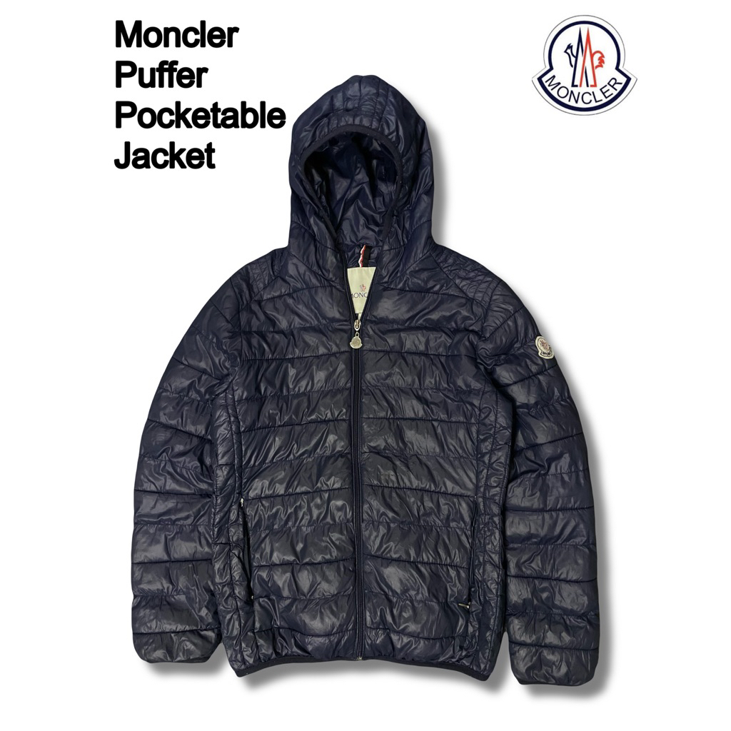 Moncler Puffer Pocketable Jacket Navy Original