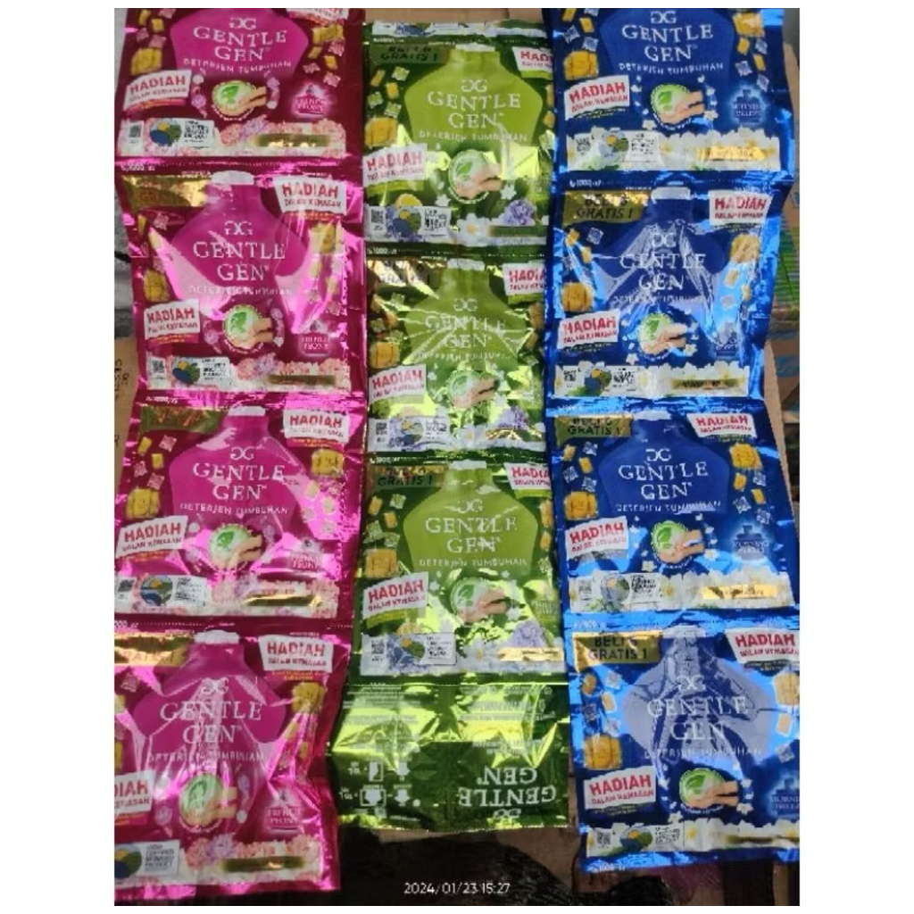 GENTELGEN RENCENG ISI 14 SASET -GENTLE GEN DETERGEN CAIR SASET