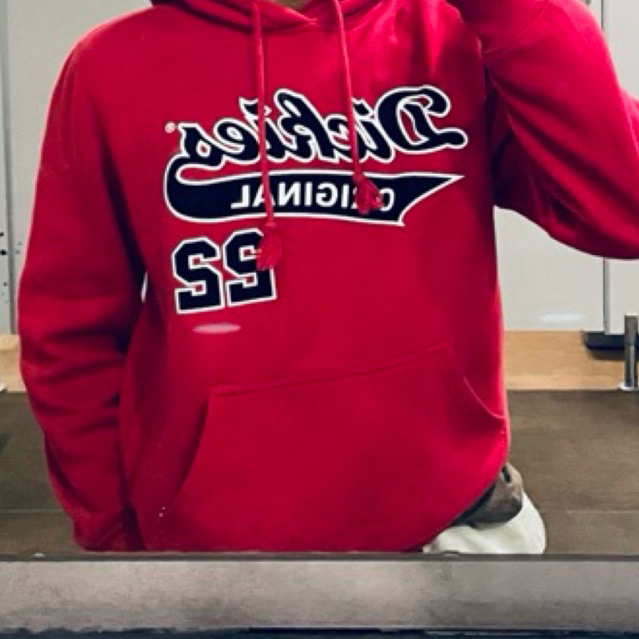 hoodie dickies velvet red