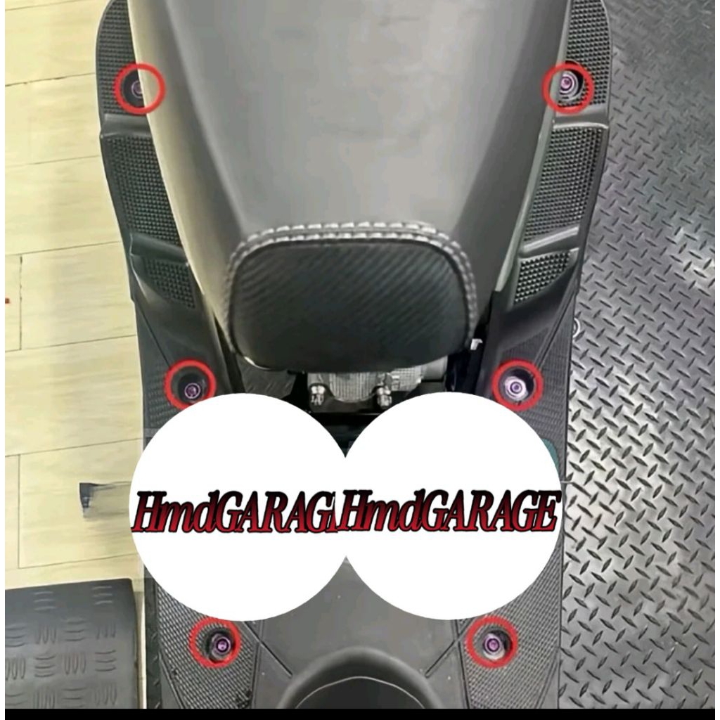 Baut Titanium Deck Injekan Mio Sporty/Smile (6pcs Baut) original vietnam