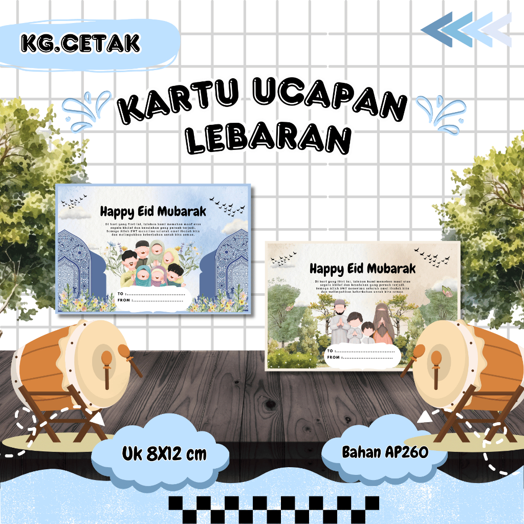 Kartu Ucapan Lebaran/Kartu Ucapan Hampers Lebaran Aesthetic
