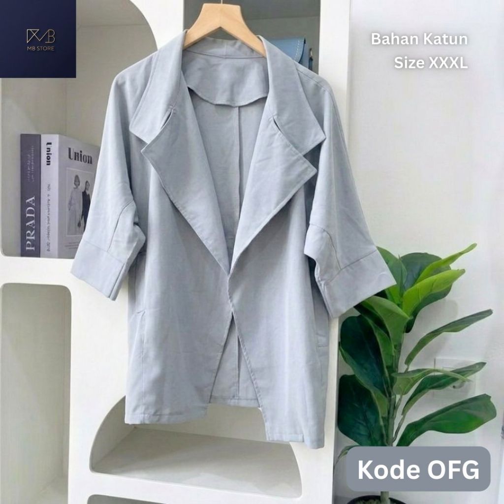 Outer Wanita Kekinian Lengan Panjang Cardigan Korean Style Hijabers