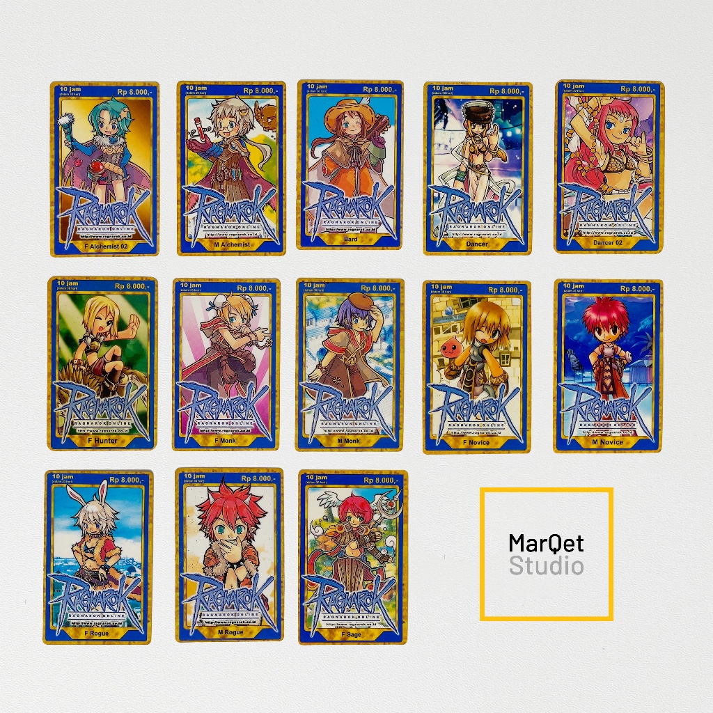 Voucer Game Ragnarok Online – Kartu Fisik Bekas untuk Koleksi Nostalgia – Character 2