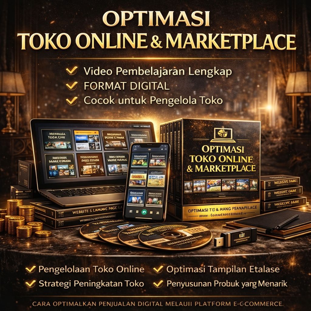 Video Panduan Pengelolaan dan Optimasi Toko Online Format Digital
