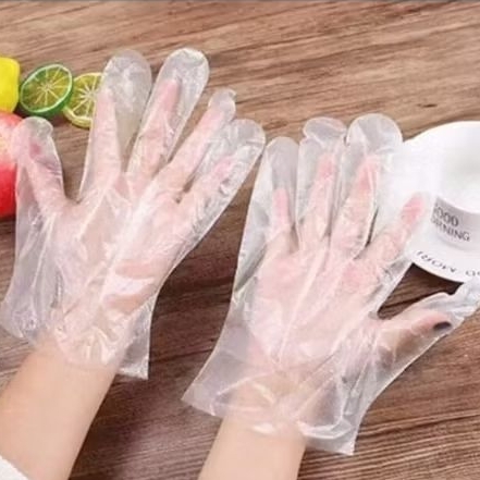 Sarung Tangan Plastik Isi 100 / Sarung Tangan Plastik Transparant