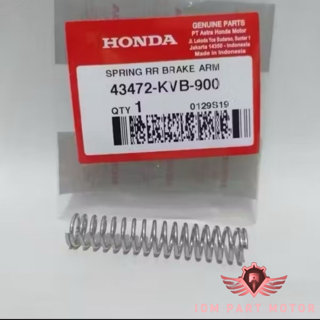 43472KVB900 PER PEMBALIK REM BELAKAN HONDA MATIC ORIGINAL AHM
