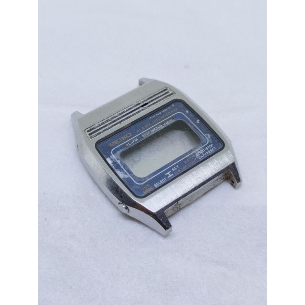 Seiko digital A639 vintage original japan seiko alarm chronograph part case body backcase arloji sei