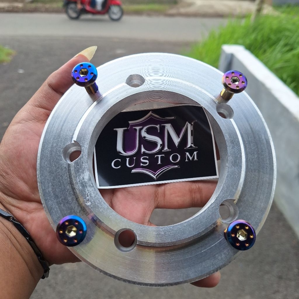 Plendes adaptor cakram belakang velg vnd mx king lubang 5vrossi copy rcb lubang 4 jupiter mx new 135