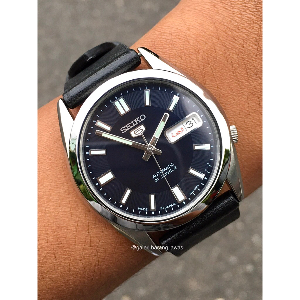 SEIKO 5 BLUE DIAL AUTOMATIC 21 JEWELS CAL.7S26C