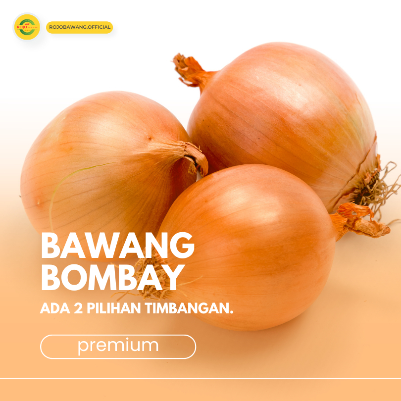 Bawang Bombay Segar 1kg - Bawang Merah Segar, Berkualitas Tinggi, Siap Digunakan