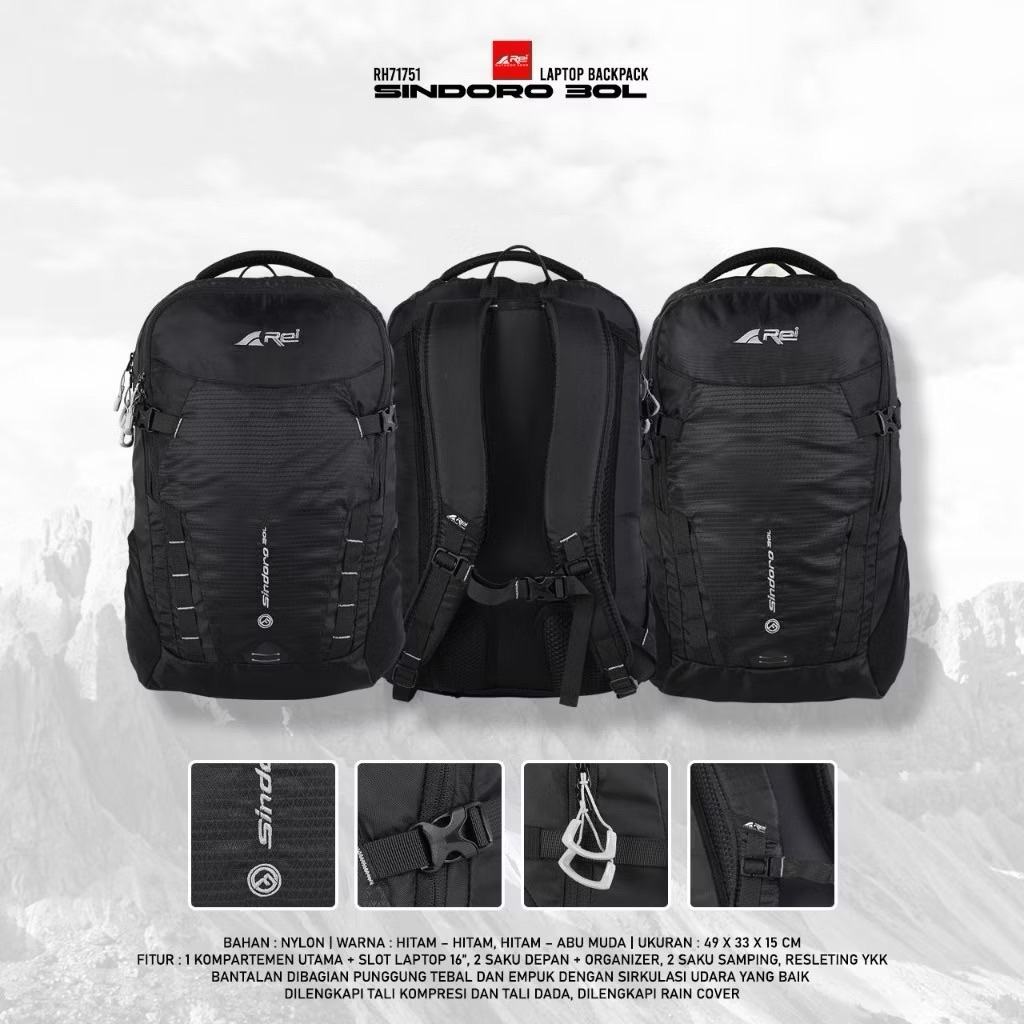 Tas Ransel Sindoro 30L AreiOutdoorgear