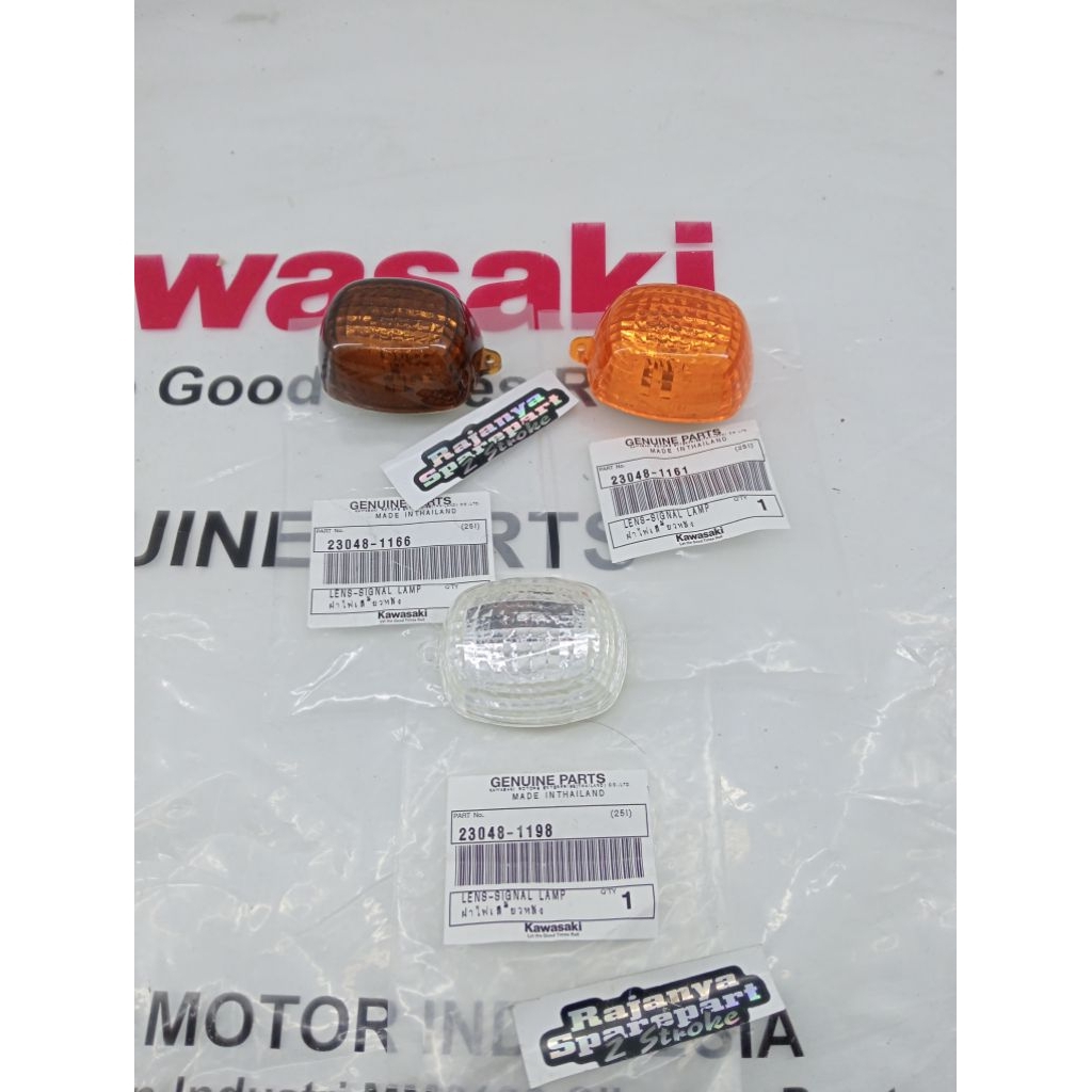 Kaca Sein Mika Sein Kawasaki Ninja R RR Ninja 2tak SSR ORIGINAL Bening 23048-1198, Kuning Gelap 2304
