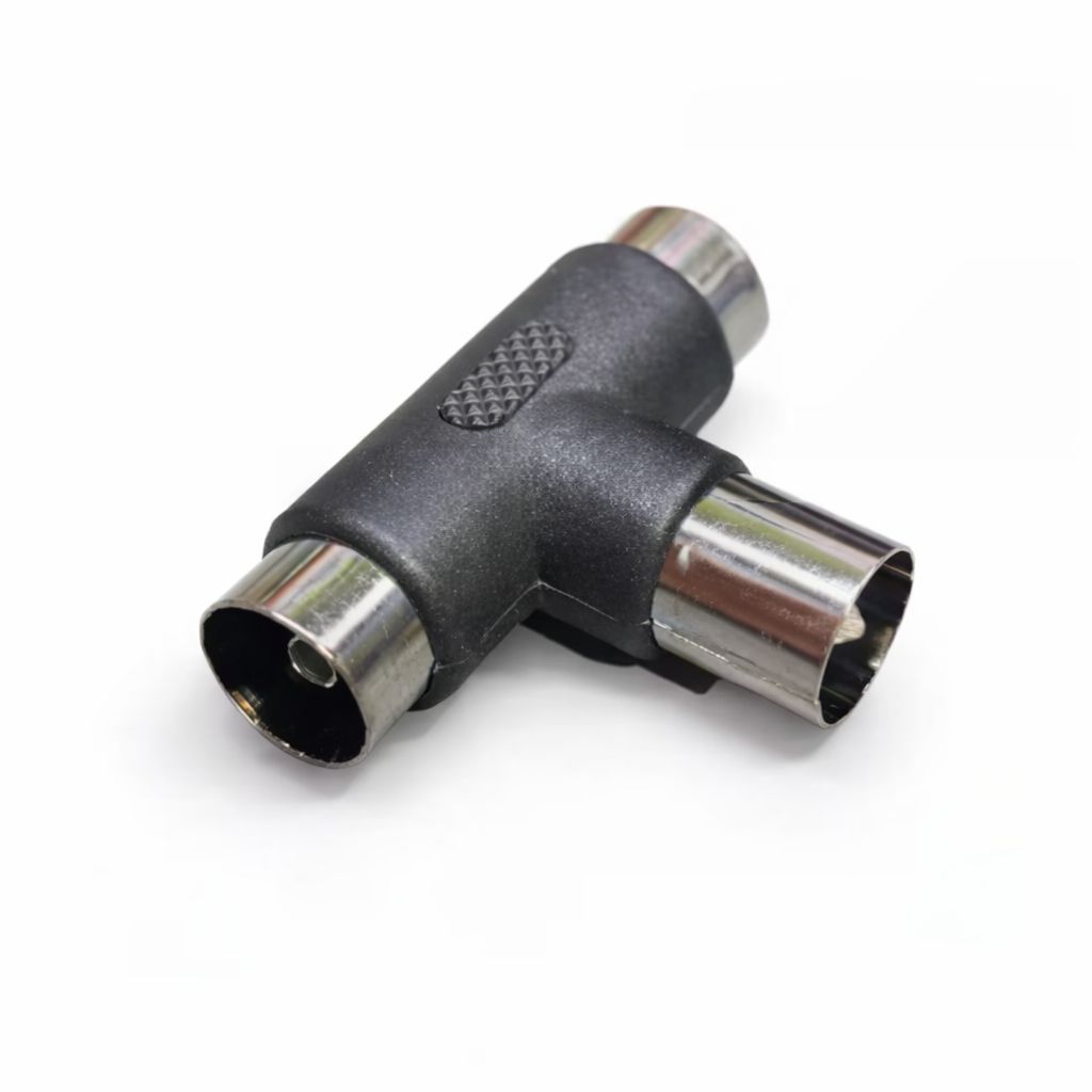 JACK ANTENA TV MODEL T - SPLITTER ANTENA 1 MALE 2 FEMALE