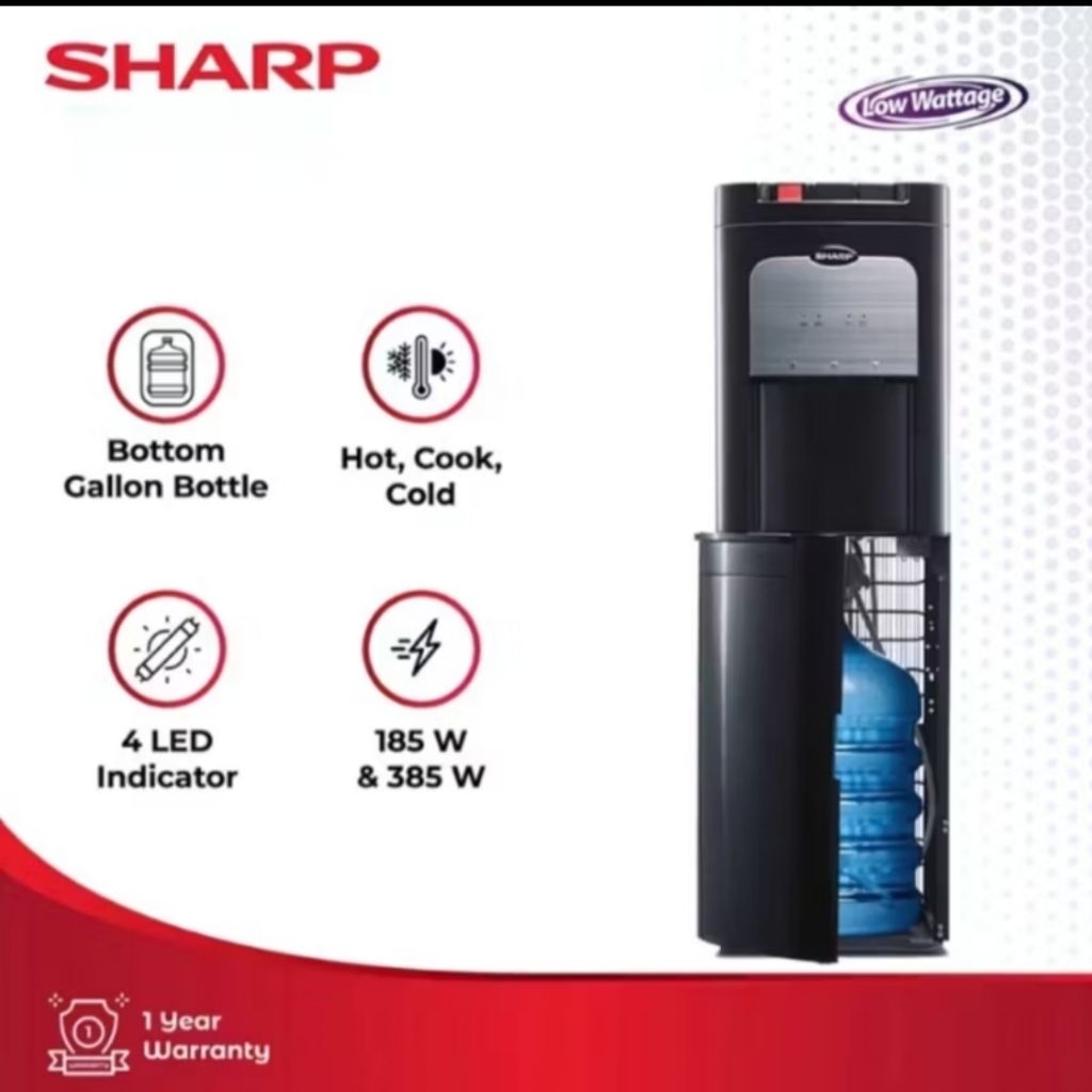 DISPENSER SHARP SWD-72EHL-BK SWD 72EHL GALON BAWAH