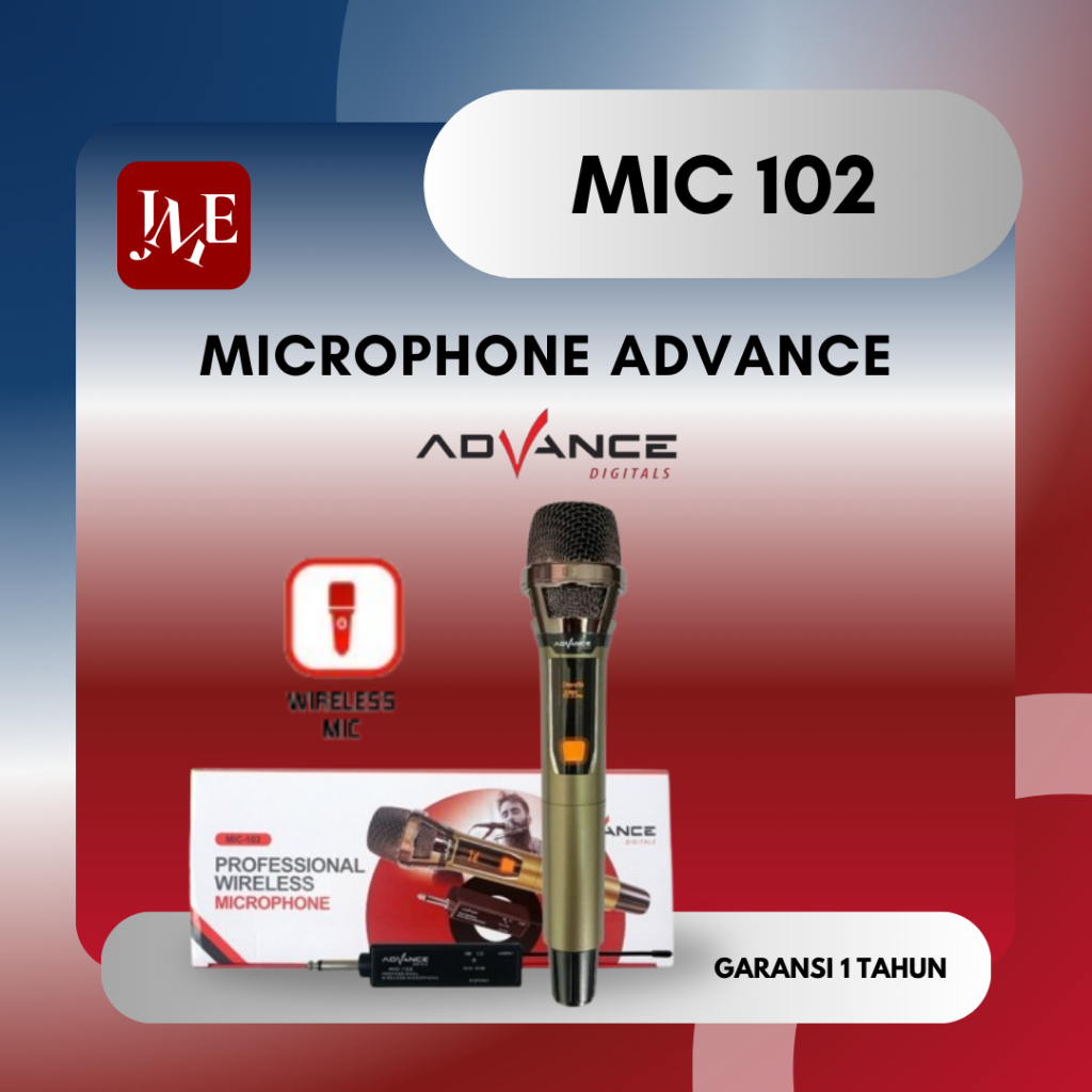 Advance MIC102 Mic Wireless Microphone Bluetooth Karaoke