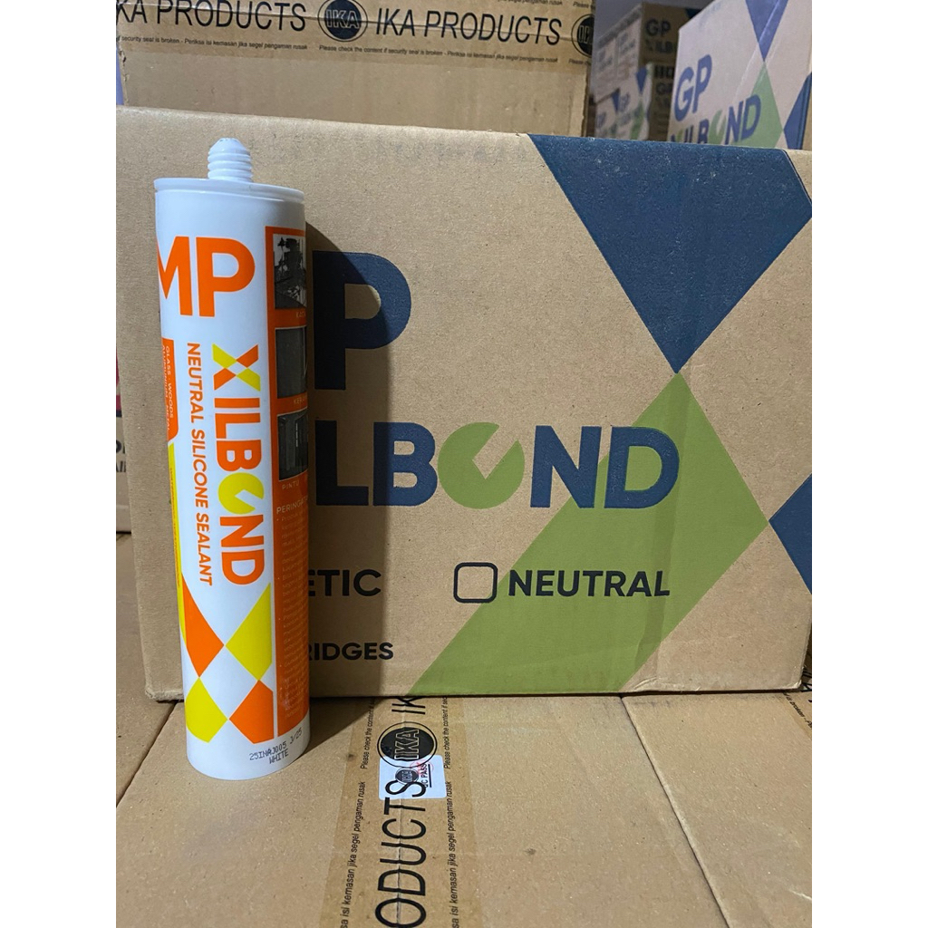 Sealant Netral Xilbond GP 300ml / Sealant Netral Xilflex DW 300ml - Hitam / Lem silen netral Xilflex
