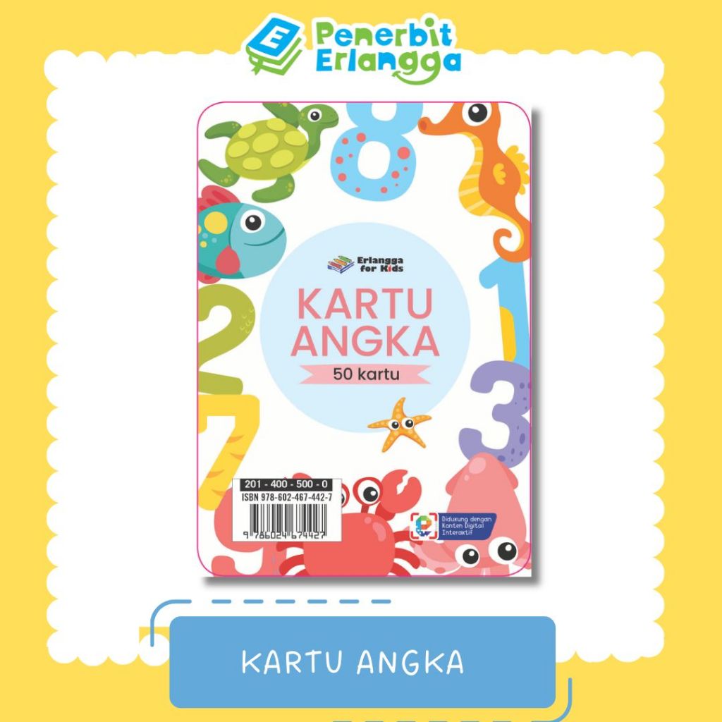 [Erlangga] Flash Card Anak: Kartu Angka