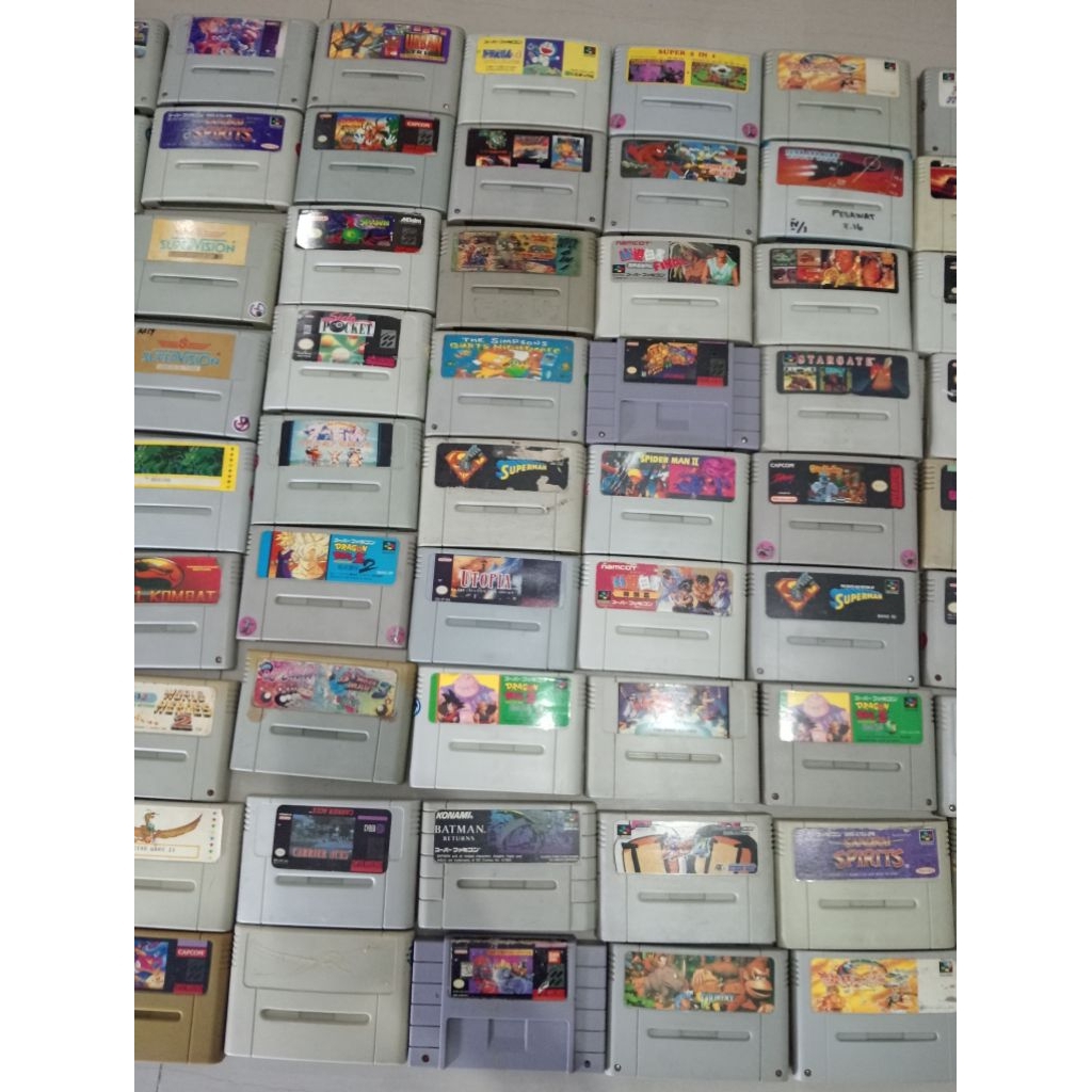 Kaset snes bootleg nintendo super nintendo