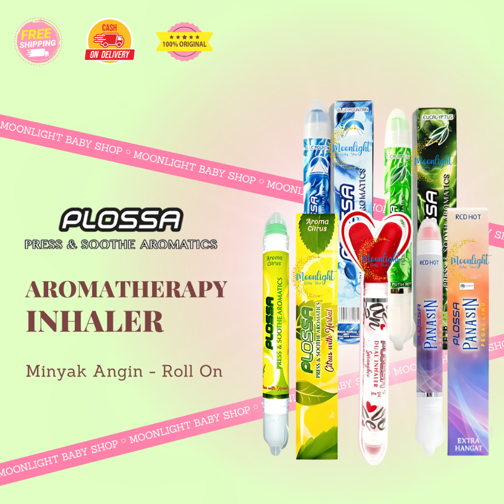 Plossa Minyak Angin Aromatherapy Inhaler 4in1