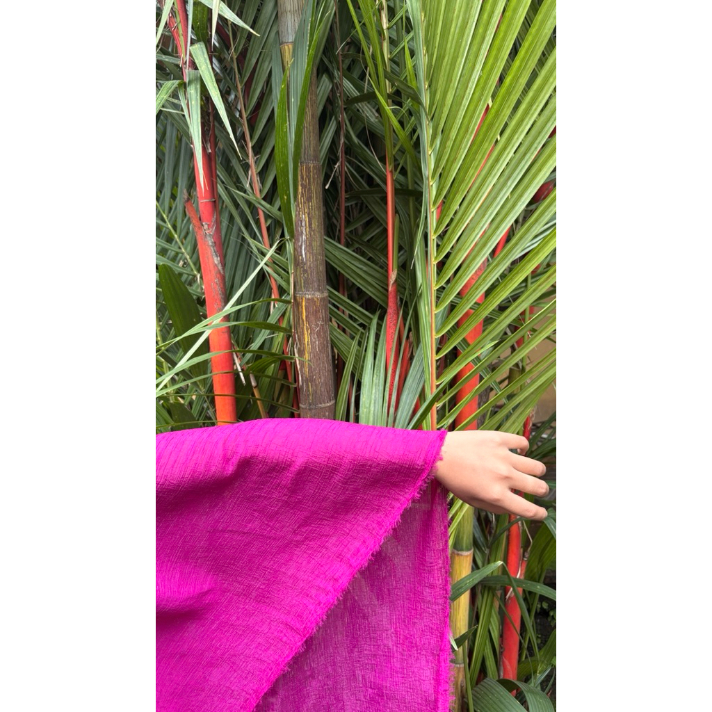 Kain baju sifon magenta (PO)