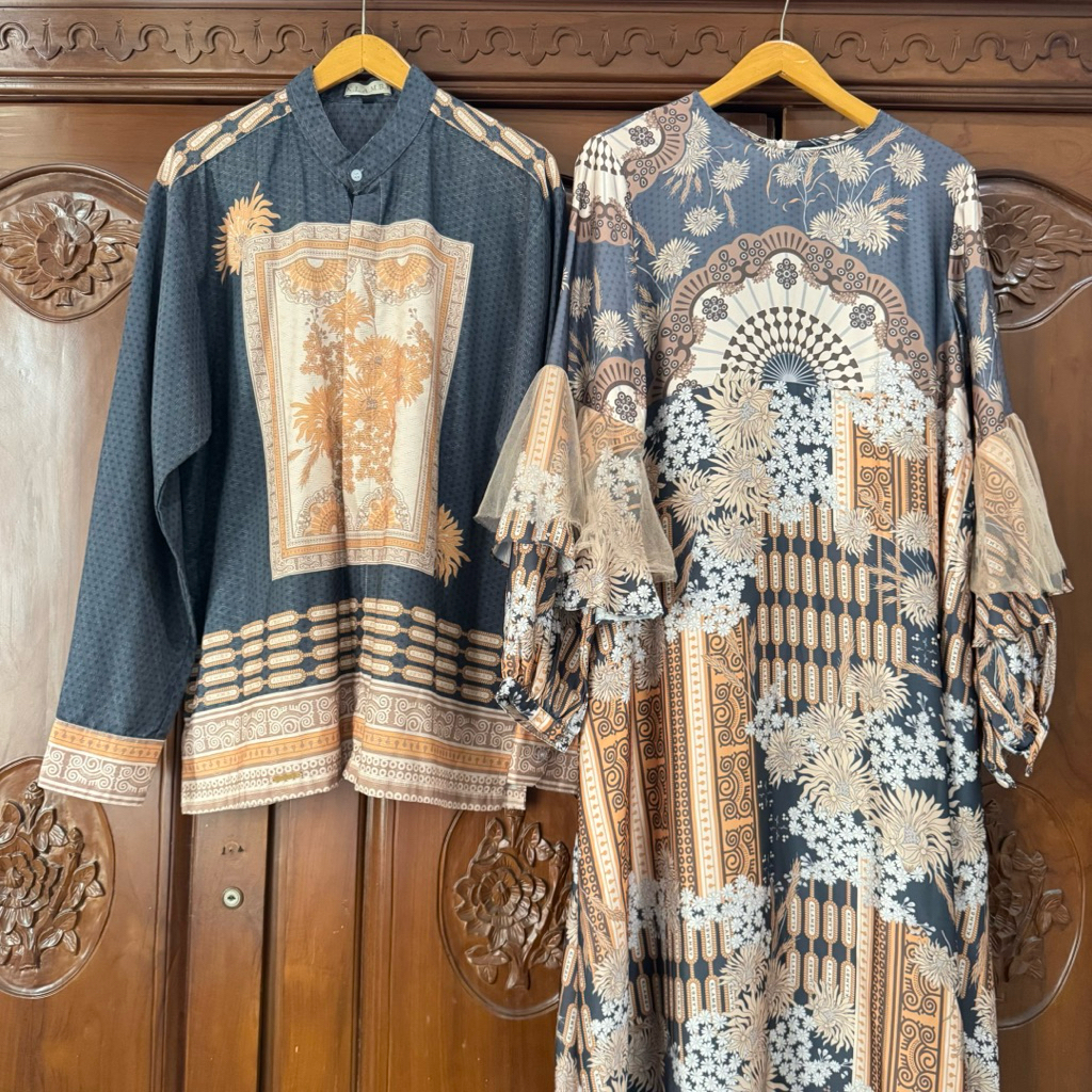 (PRELOVED) WEARING KLAMBY COUPLE SARIMBIT BAJU RAYA SERAGAM BAJU MUSLIM GAMIS KOKO KELUARGA