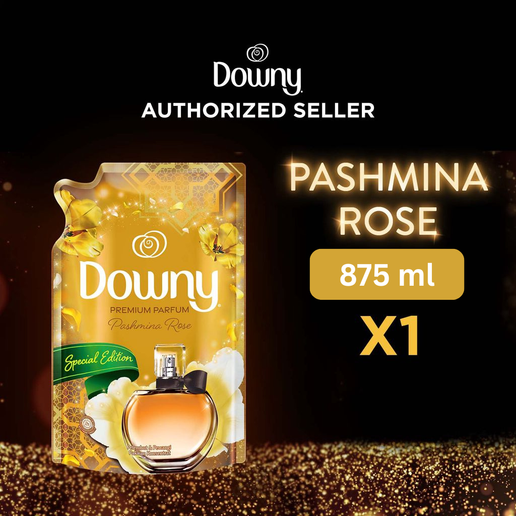 Downy Pelembut dan Pewangi Pakaian Konsentrat Premium Parfum Pashmina Rose 875ml