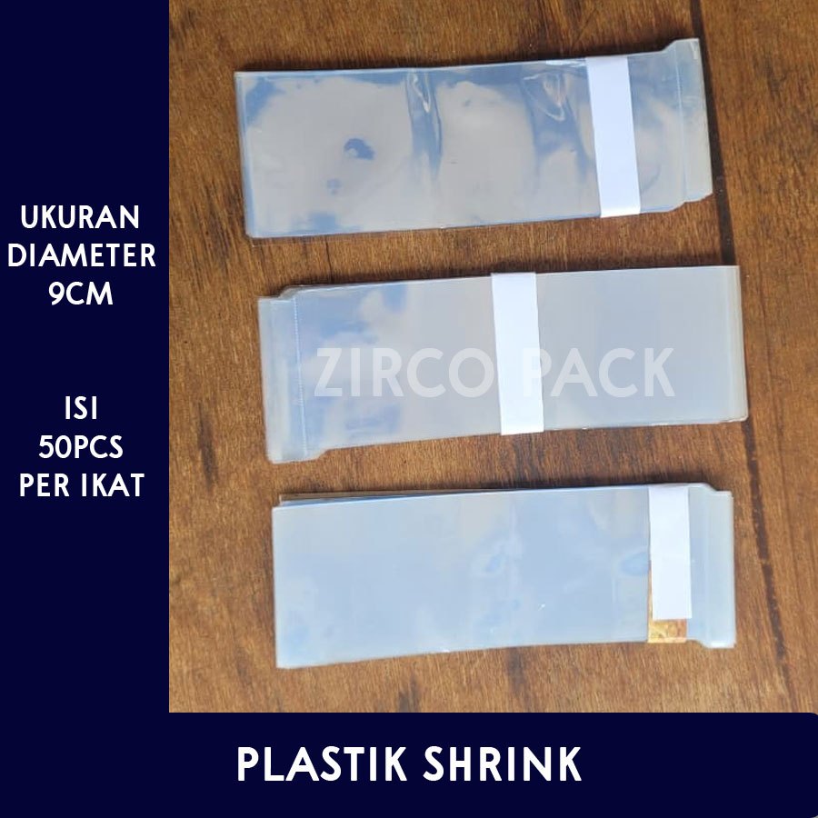 1 BAL Segel Plastik Shrink Toples Diameter 9cm Isi 50pcs