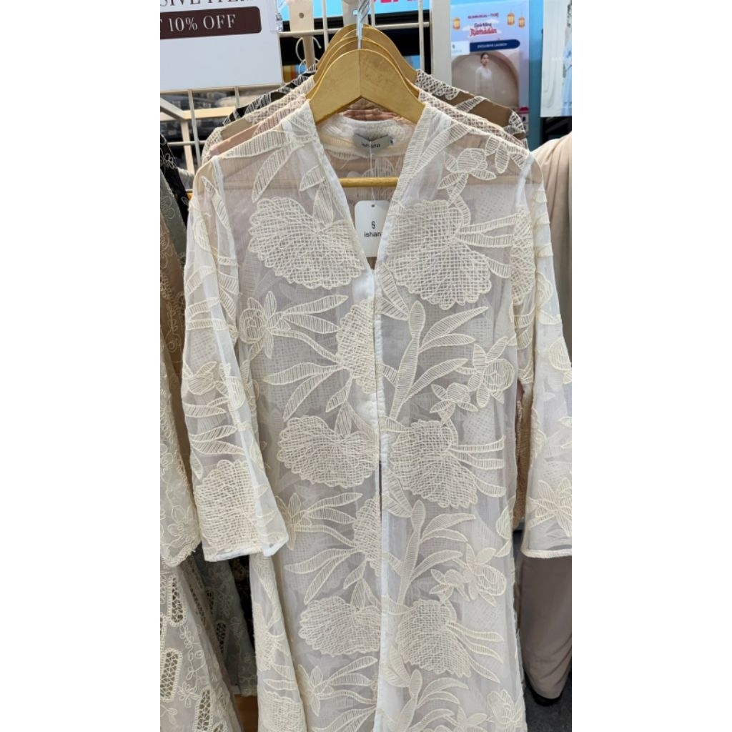 RAIYA TUNIK BINAR TUNIK VANILLA BY ISHANA