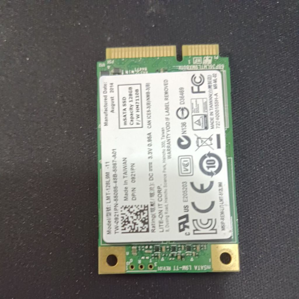 ssd msata 128gb rusak