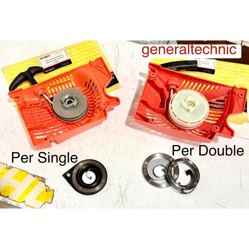 Recoil Starter Assy Chainsaw Recoil Starter Chainsaw 5200/5800 Fan Cover Assy (Per Single / Double)