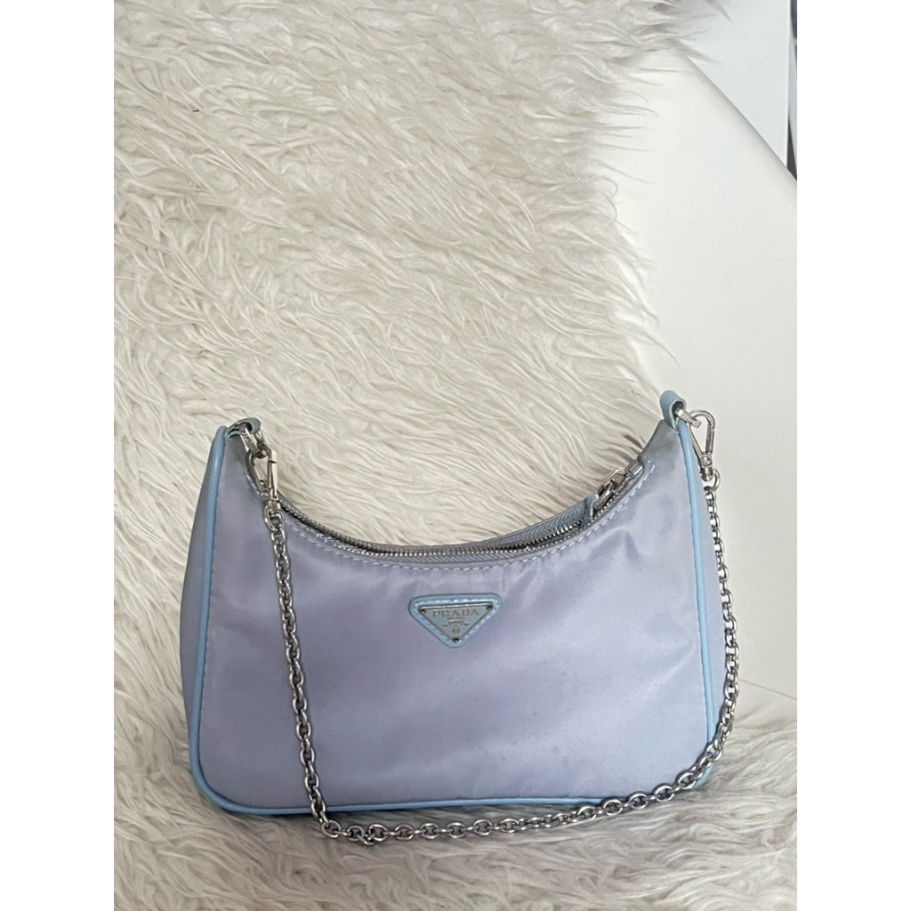 100% Original Prada Nylon Zip Lampo