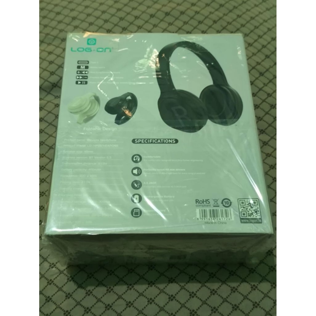Headphone Log On Wireless Bluetooth 5.3 New