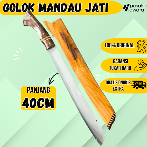 Asli Baja Per GOLOK Mandau Sajati Golok Kebun Sehari Hari > Fungsi Potong Kayu Dan Bambu