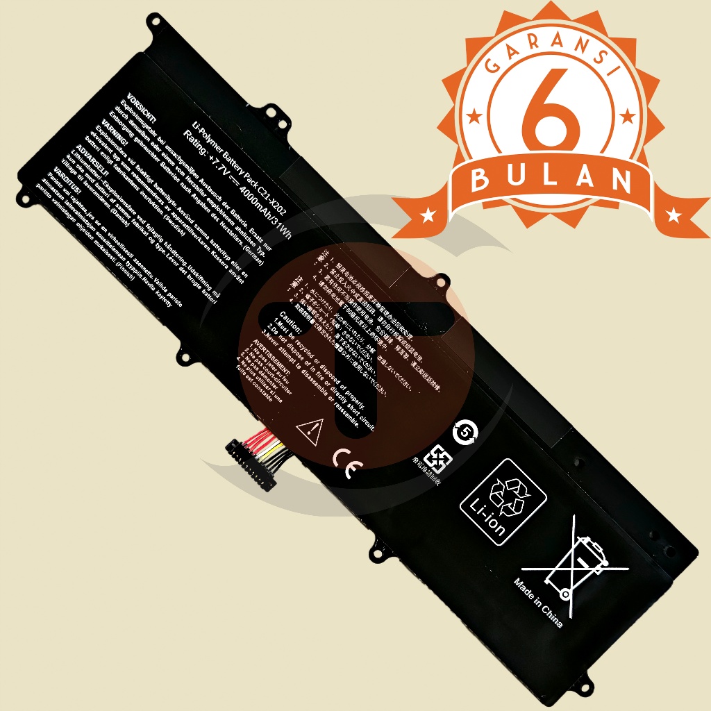 Baterai Untuk Asus VivoBook X201 X201E Q200E F201 F201E EEE PC F201 F201E F201 S200 S200E X202 X202E
