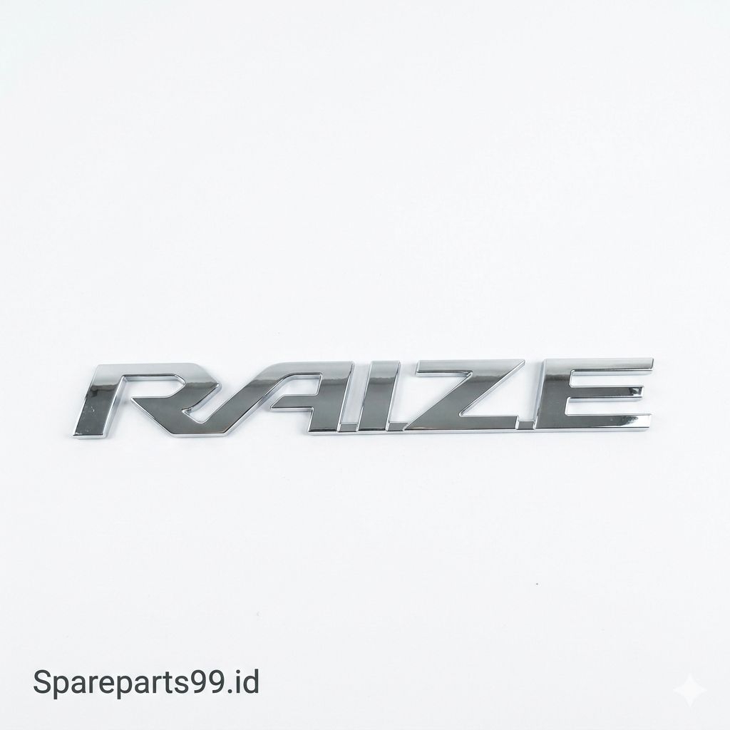 Emblem bagasi belakang "RAIZE" (Chrome) Toyota Raize