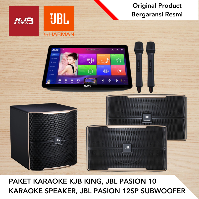 Paket Karaoke KJB King Karaoke Player JBL Pasion 10 Speaker Karaoke JBL Pasion 12SP Karaoke Subwoofe